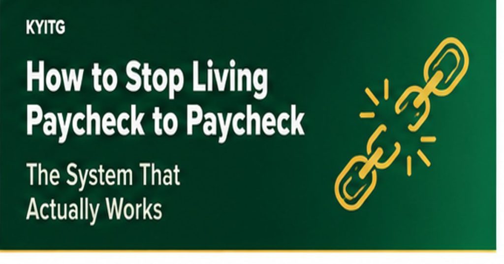 how to stop living paycheck to paycheck
