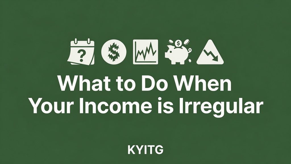Managing irregular income using the Pereira 3-Account Method