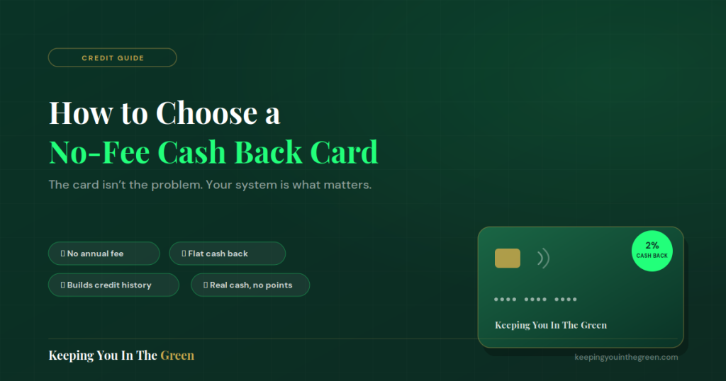 How to Choose the Best No-Fee Cash Back Credit Card in 2026 using the Pereira 3-Account Method™