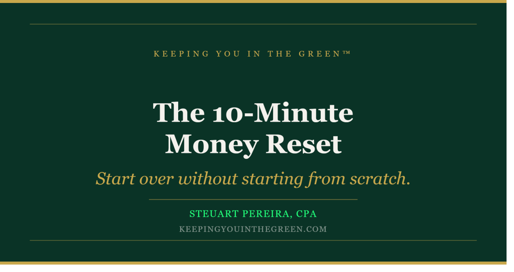 The 10-Minute Money Reset