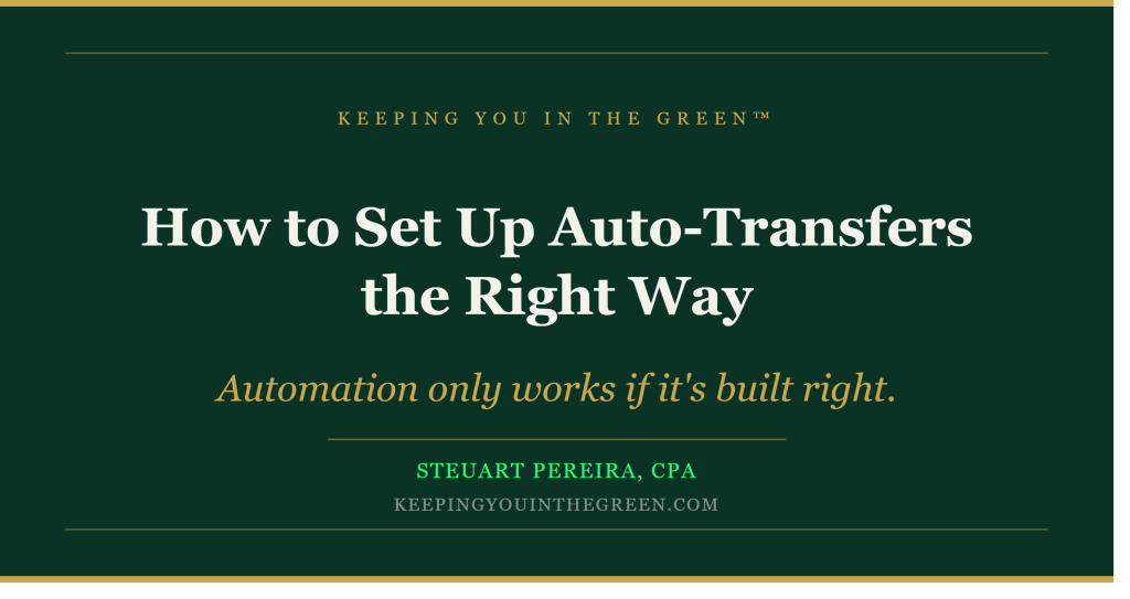 How to set up auto-transfers the right way
