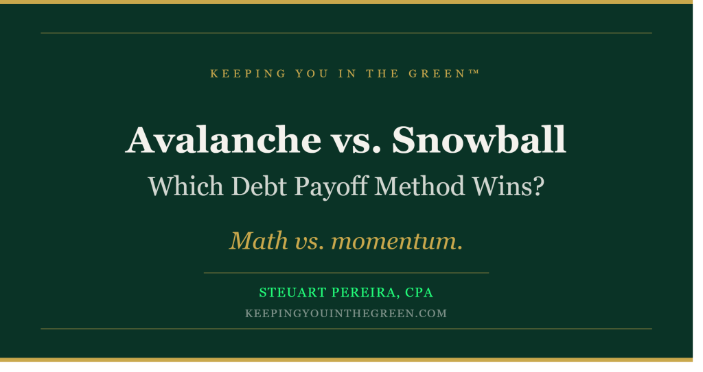Avalanche vs Snowball Debt Paydown