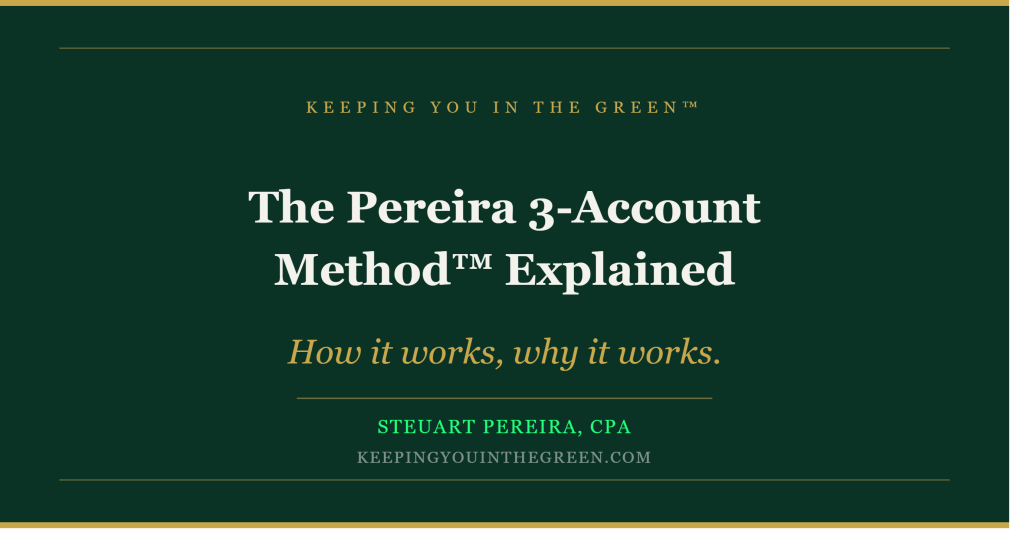 The Pereira 3-Account Method Explained
