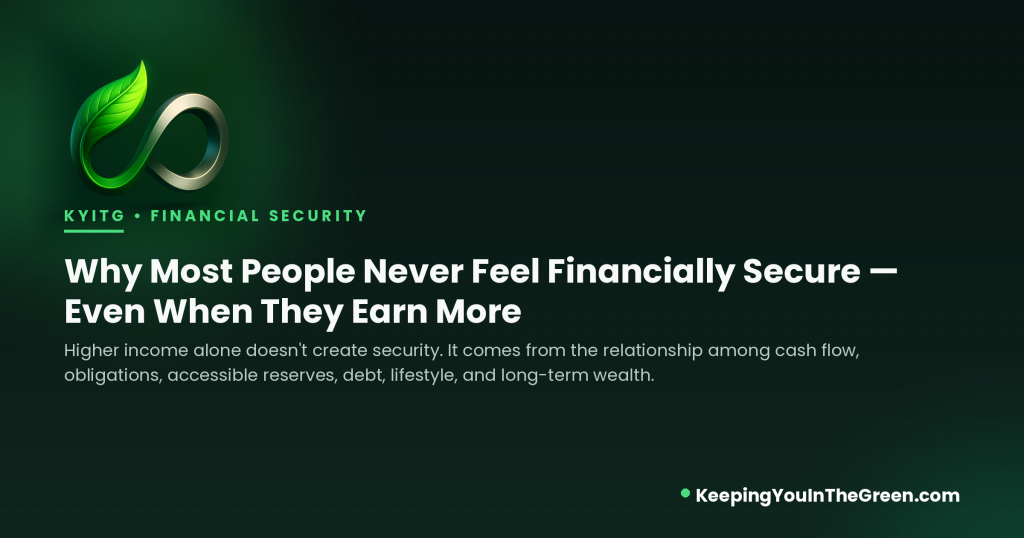 Why you never feel financially secure even when income grows